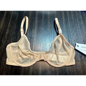 Calvin Klein NWT size 32B sheer nude unlined demi bra